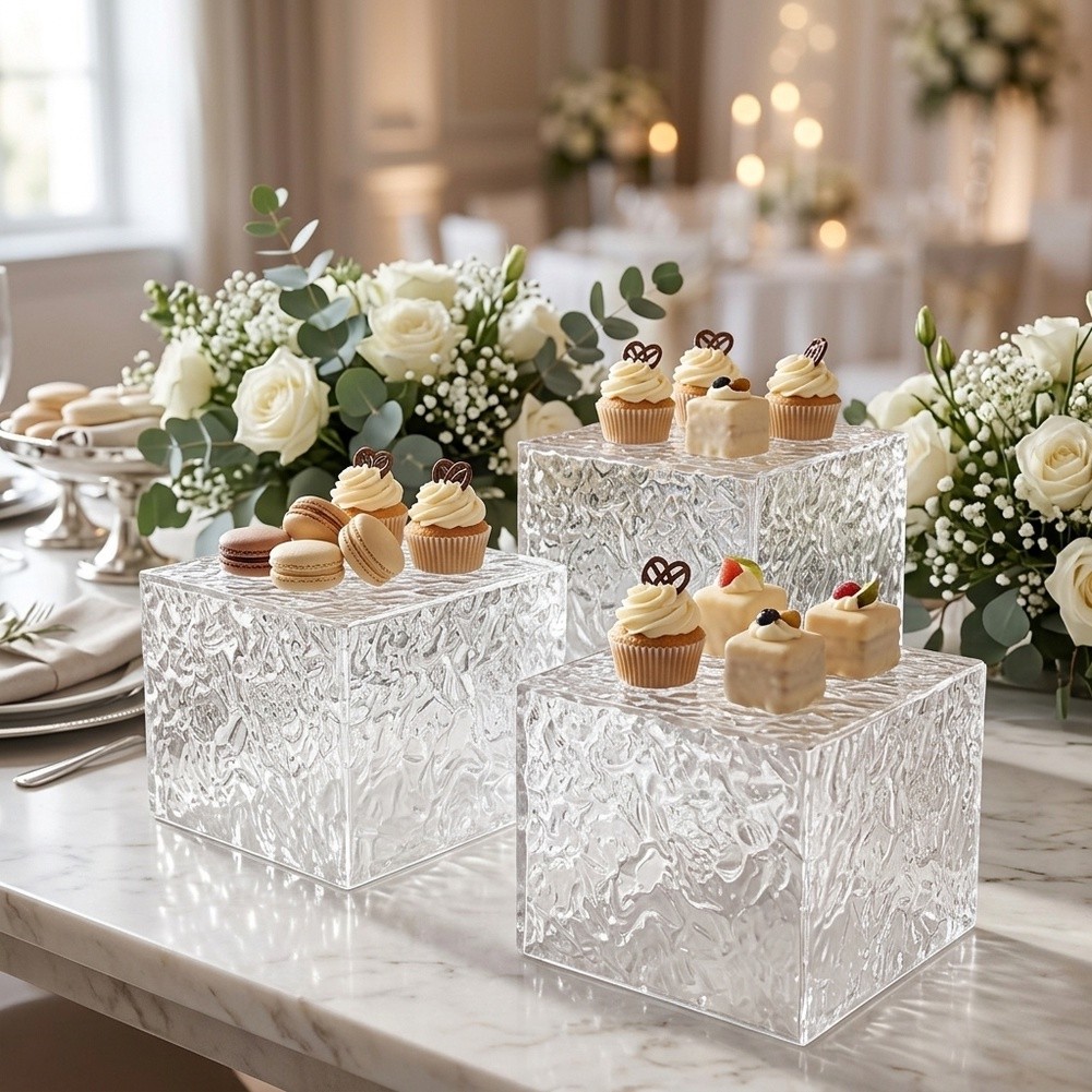 Cupcake Stand Tier - Многоярусная прозрачная подставка с декоративной отделкой