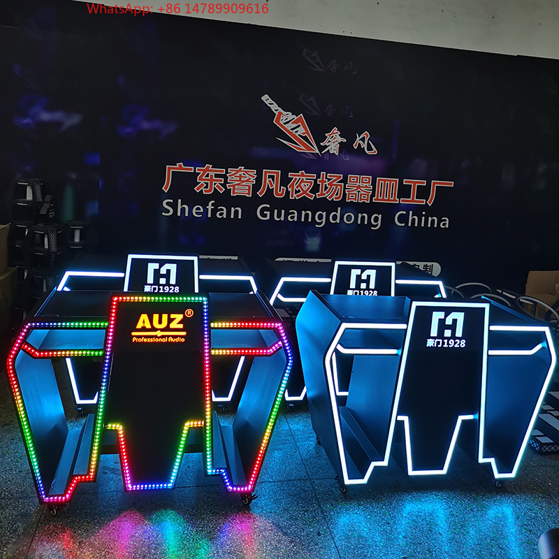 Event Suppliers - Металлический стол для диджея с LED-подсветкой