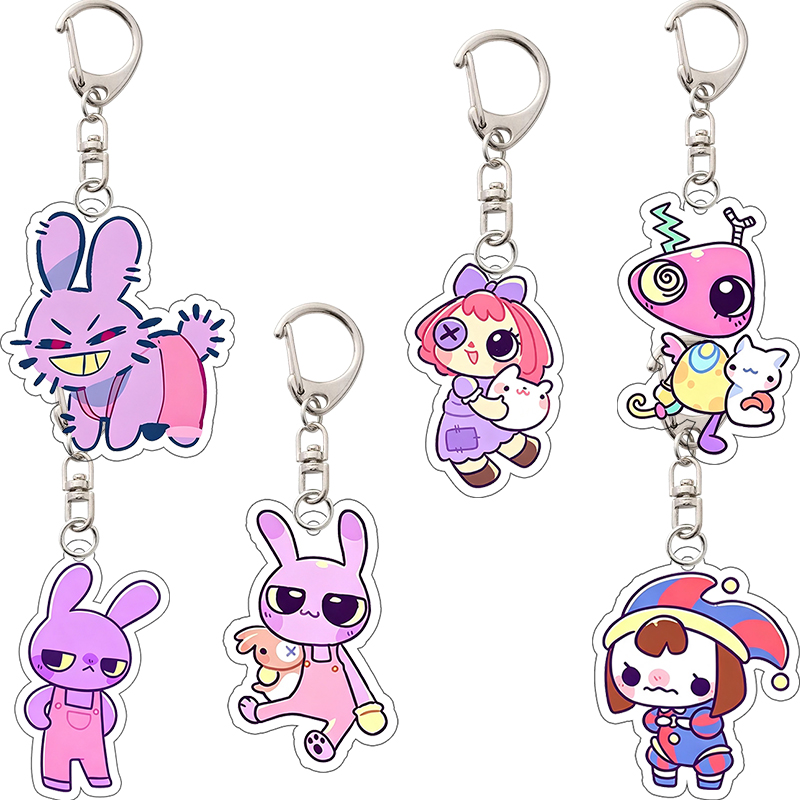 Event Supplies - Ключница-подвеска Q-версии Kawaii Pomni Jax Amazing