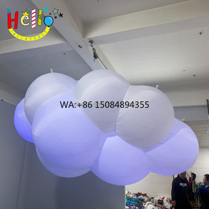 Led Balloon Light - Надувной шар-облако с разноцветной LED-подсветкой для