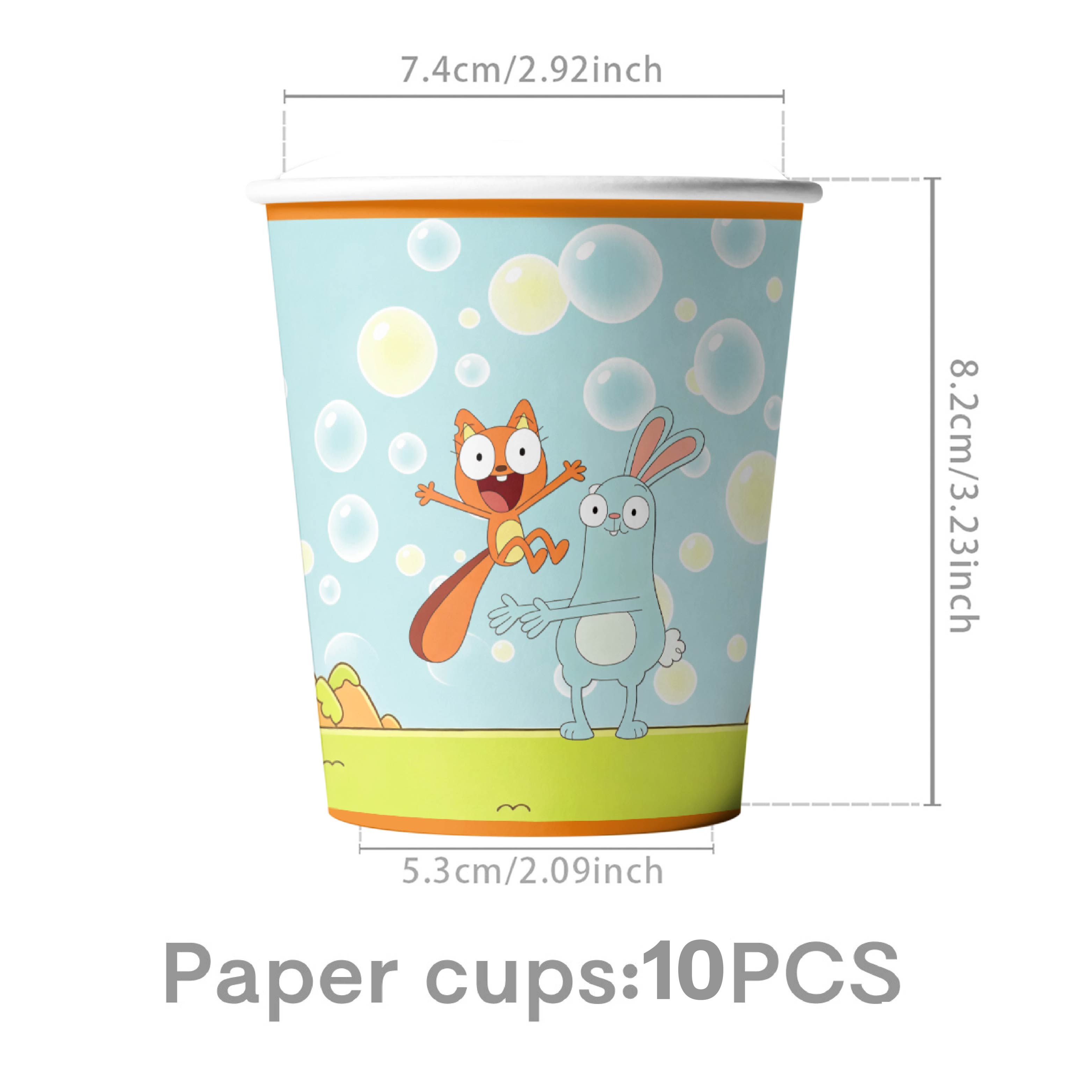 Набор посуды для детского праз – обзор и цена Paper Straw Color