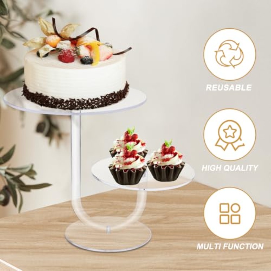 Двухуровневая прозрачная подст – обзор и цена Cupcake Stand Tier