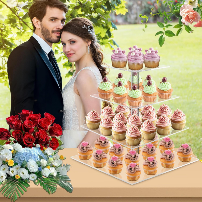YestBuy 4-х уровневая акрилова – обзор и цена Cupcake Stand Tier