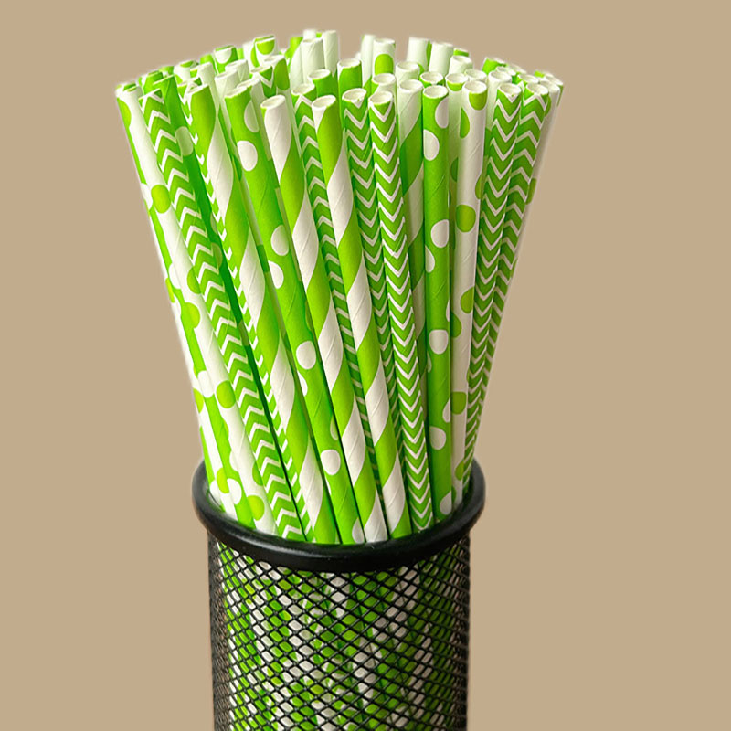 100 одноразовых биоразлагаемых – обзор и цена Paper Straw Color