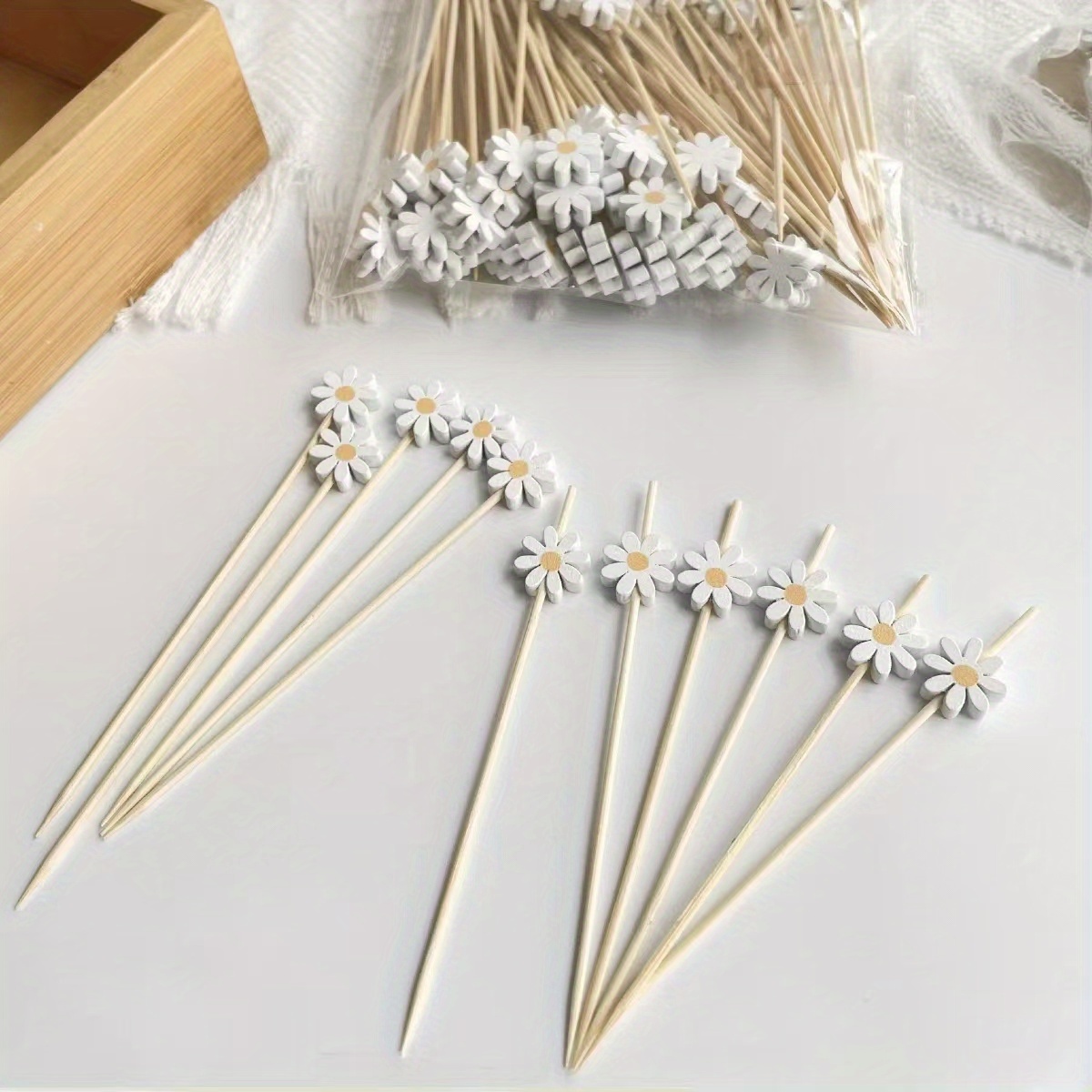 50 шт. украшений в виде ромаше – обзор и цена Centerpiece Stick